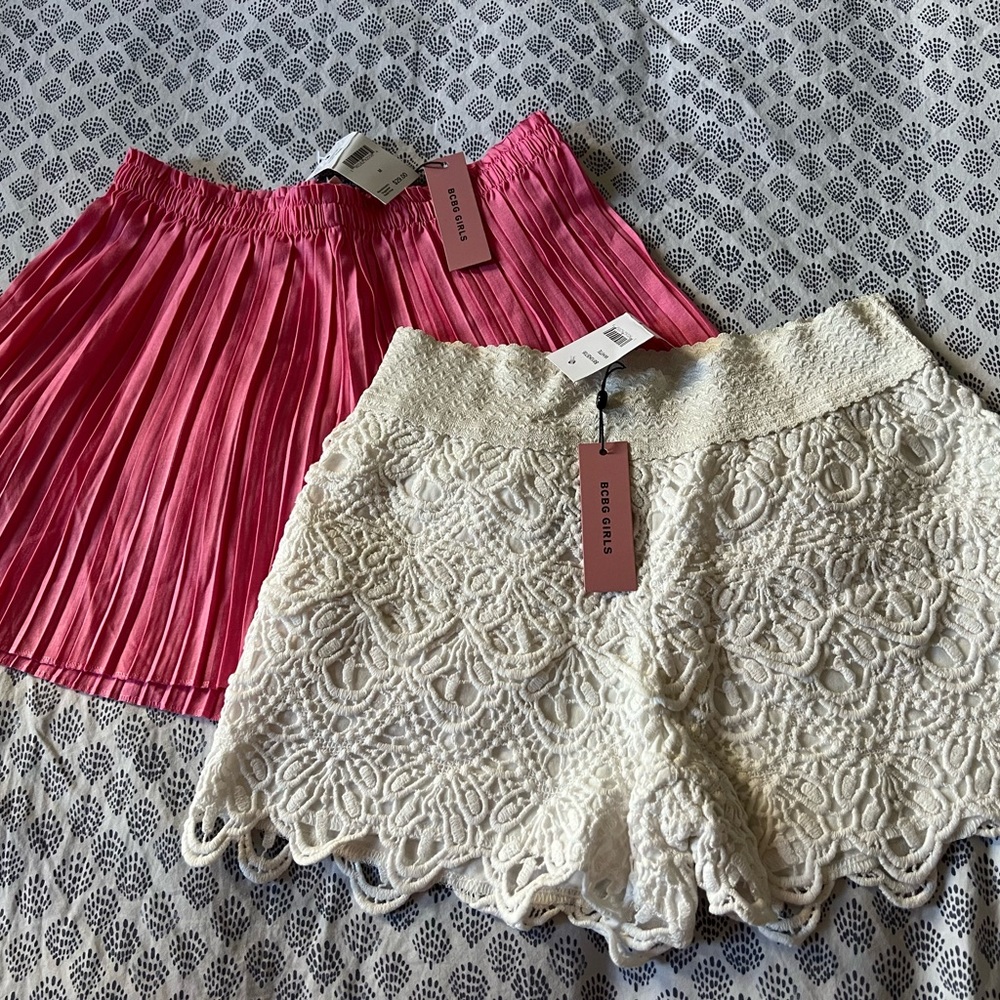 2 BCBG shorts! NWT